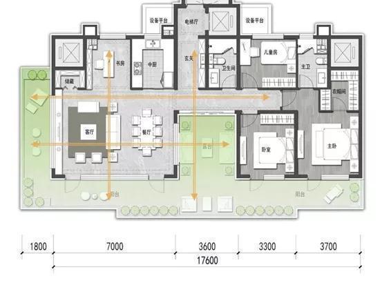 花园清新脱俗像是飞翔的悬空合院k8凯发"顶层平墅独创F形空中